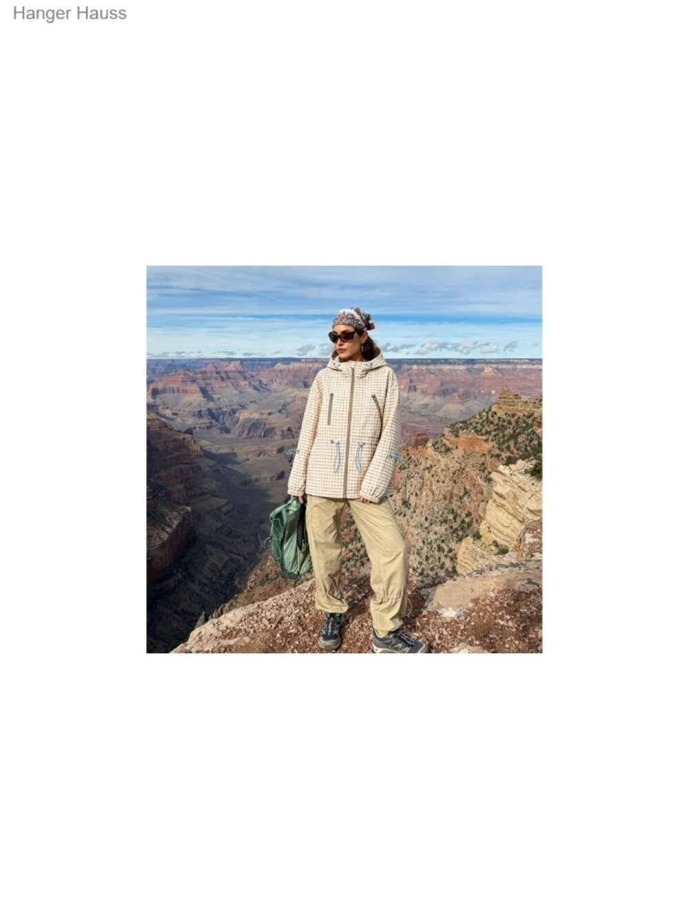 Womens Water Repellent Windbreaker Raincoat Plaid Jacket Hooded Zipper - Picture 6 of 6
